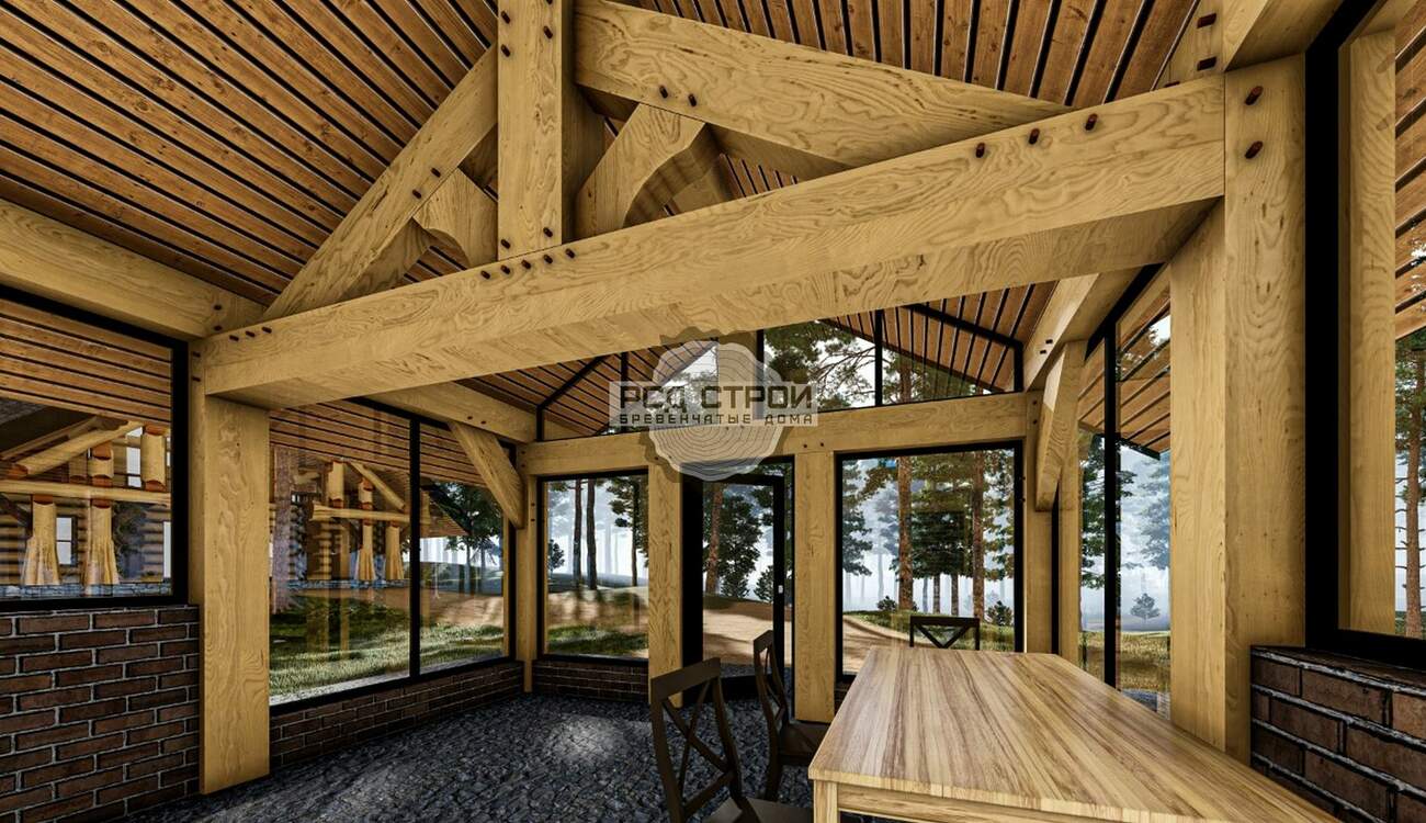 Проект Беседка Лапландия Timber Frame