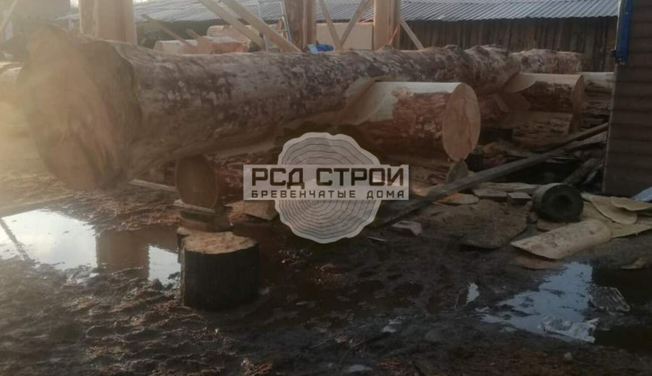 Рубка дома по проекту Таёжный угол