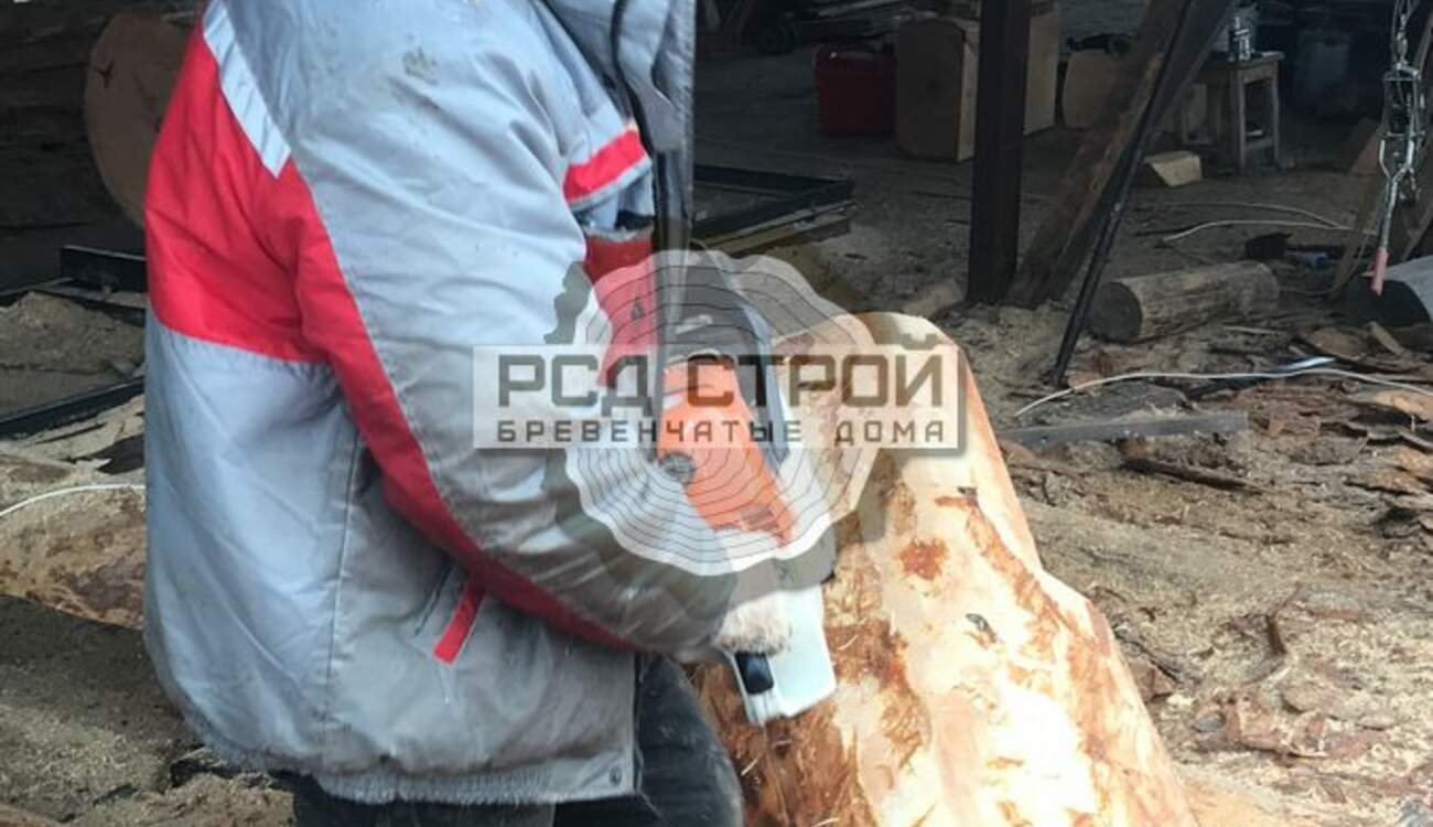Рубка дома по проекту Таёжный угол