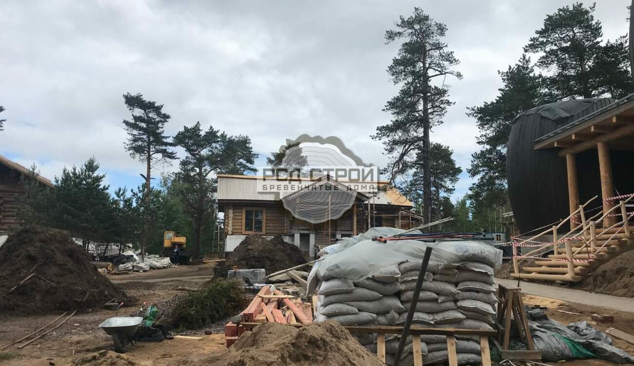 Продолжаем работы в банном комплексе Бор 812