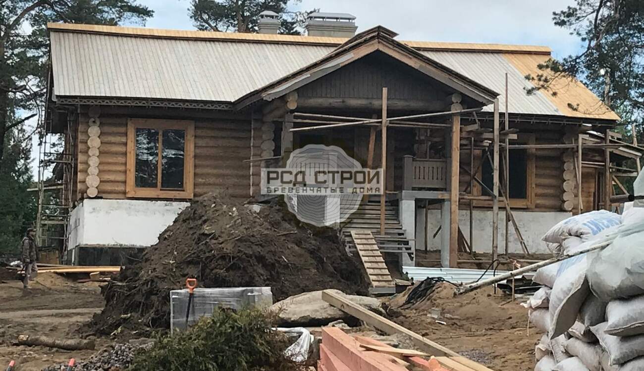 Продолжаем работы в банном комплексе Бор 812